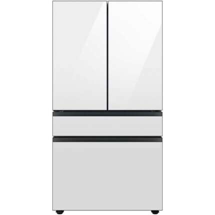 Samsung Bespoke Standard-Depth Beverage Center 28.8-cu ft 4 -Door Smart Compatible French Door Refrigerator with Dual Ice Maker with Water Dispenser(RF29BB860012)