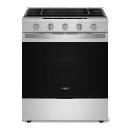 Whirlpool 30-in 5 burners 5-cu ft Air Fry Convection Oven Slide-In Natural Gas Range (WSGS7530RZ)