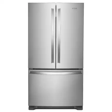 Whirlpool Counter-Depth 20-cu ft 3 -Door French Door Refrigerator with Ice Maker (WRFC2036RZ)